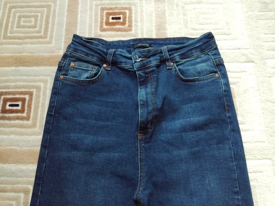 Yüksek Bel Kot Pantolon - Görsel 3