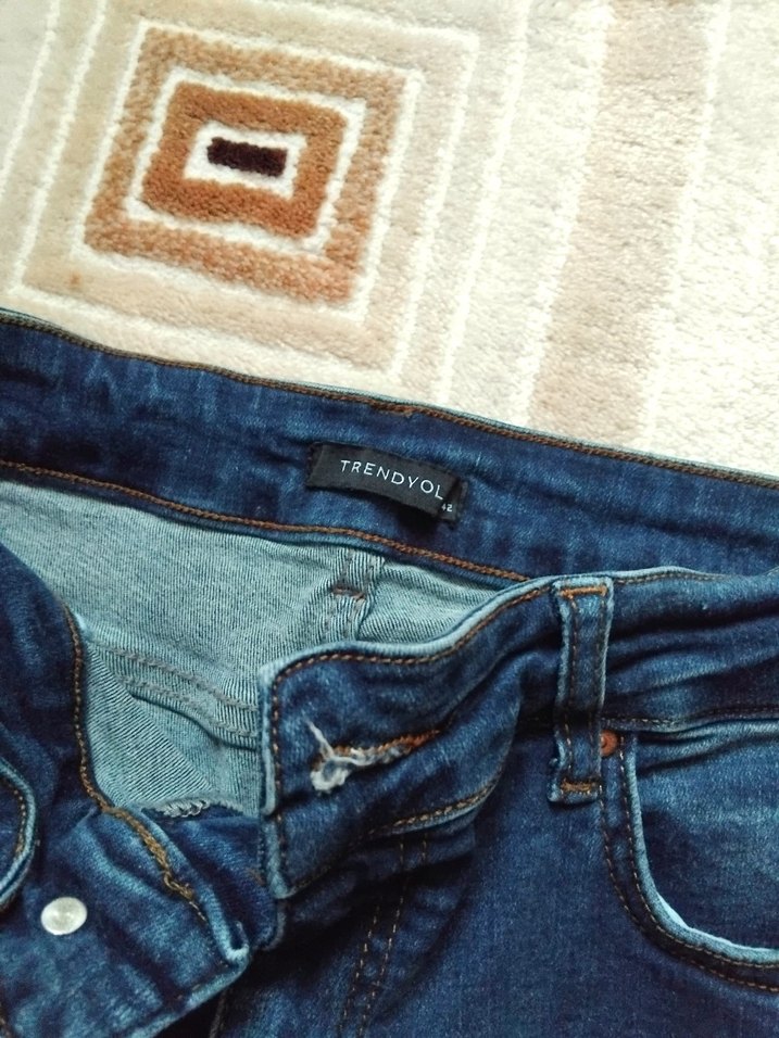 Yüksek Bel Kot Pantolon - Görsel 4