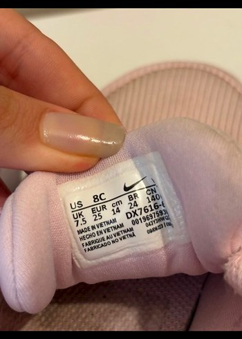 25 Beden Kız Çocuk Pembe Elastik Bağcıklı Sneakers