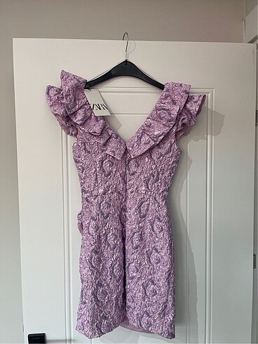 Zara Zara lila elbise XS beden Yeni