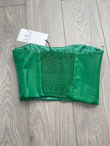 Zara Zara suni deri crop Yeni