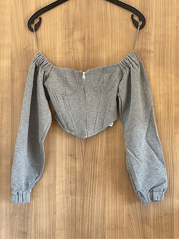 Bershka gri Crop