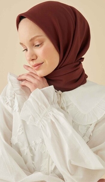 Fresh Scarf Modal İpek Bordo Eşarp
