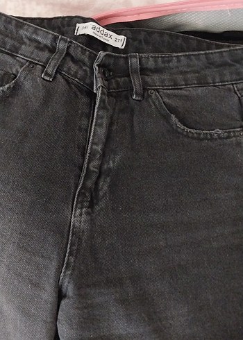 36 Beden siyah geniş paça kot pantolon