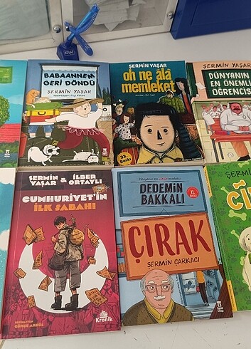 9 Kitap Sıfır karton kapak okunmadi