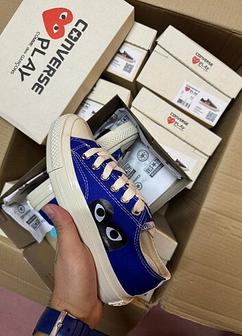 37 Beden mavi Renk Converse Garçons Mavi