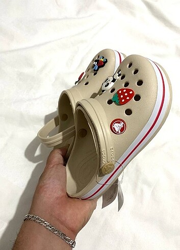 34 Beden Crocs Bej Çocuk Terlik