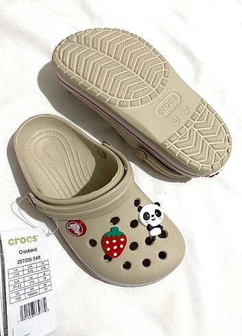 34 Beden ten rengi Renk Crocs Bej Çocuk Terlik