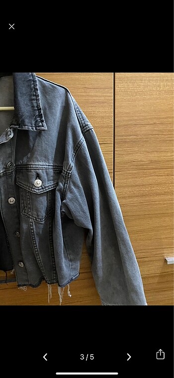 xl Beden Defacto crop jean ceket 2 renkli