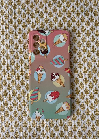 Pastel Renkli Dondurma Desenli Telefon Kılıfı