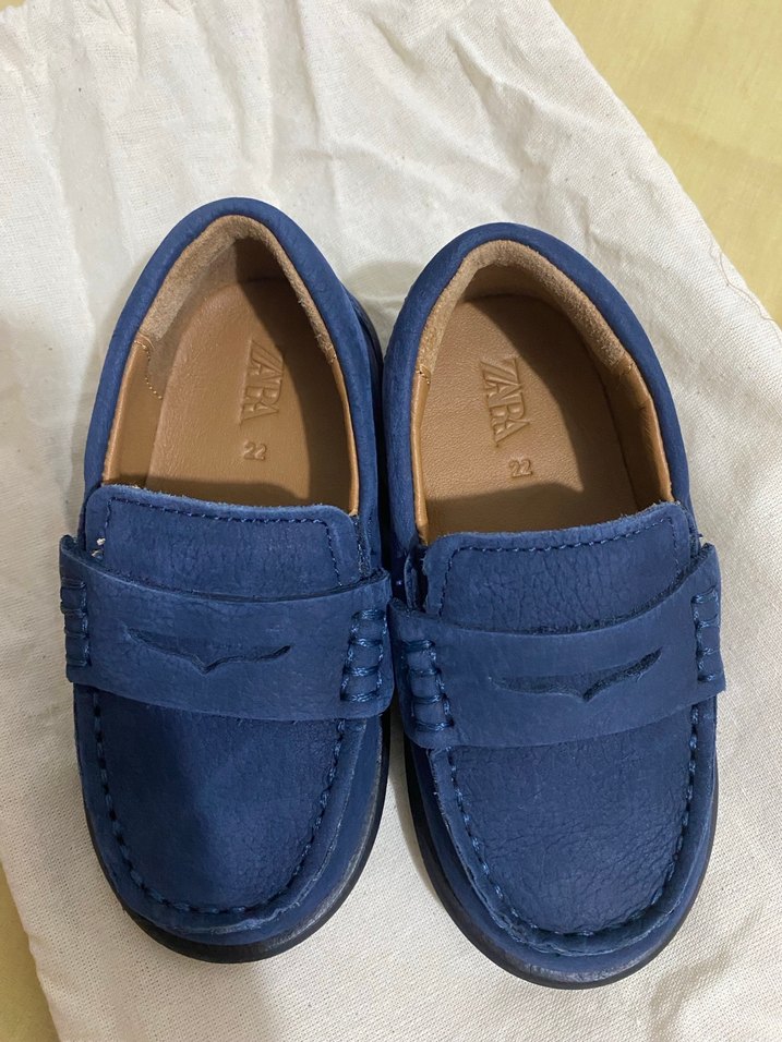 Mavi Süet Erkek Çocuk Ayakkabısı - Görsel 3