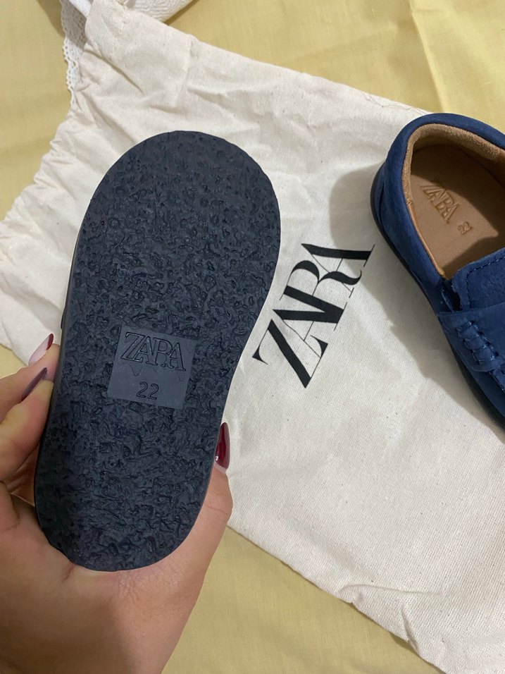 Mavi Süet Erkek Çocuk Ayakkabısı - Görsel 2