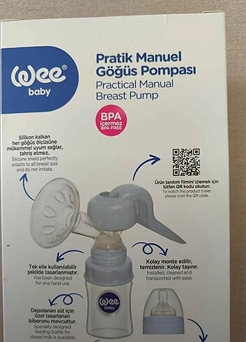  Beden Renk Wee baby süt pompası