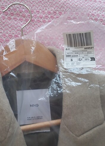 s Beden camel Renk Hiç giyilmedi MANGO S beden yün kaşe kaban