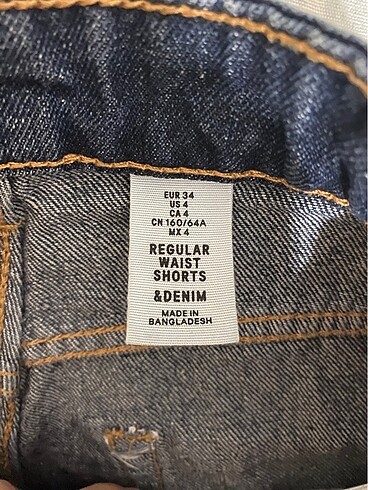xs Beden H&M Kot Şort