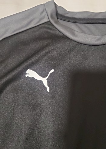 Puma Siyah Puma Kısa Kollu Spor Tişört