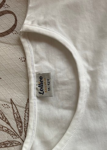 Kız Çocuk Beyaz Dantel Kollu Tişört - Görsel 5