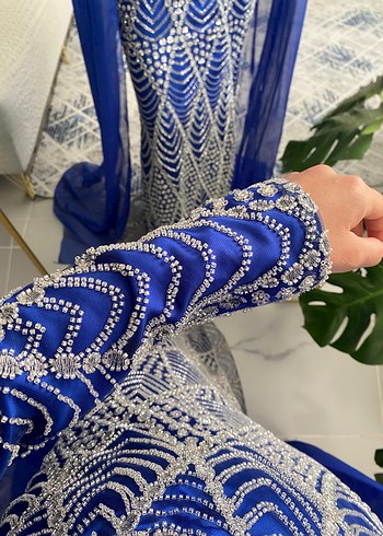 Parlak Mavi  Abiye - Görsel 2