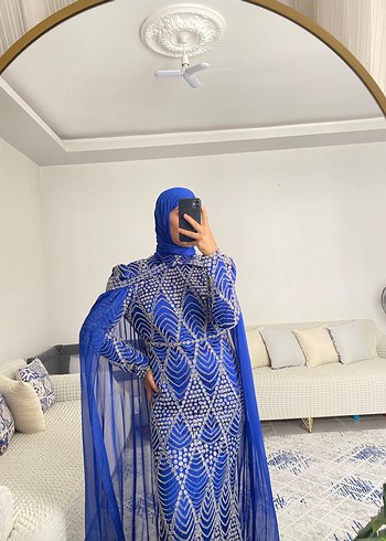 Parlak Mavi  Abiye - Görsel 3