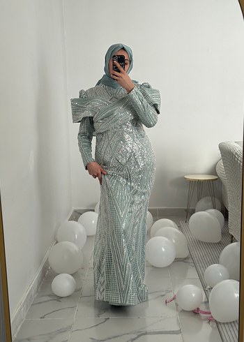 Su Yeşili Abiye - Görsel 2