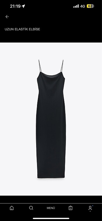 Zara ip askılı etiketli elastik vücudu saran elbise