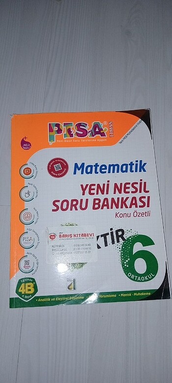 Matematik 6. Sınıf hem konu anlatımı hem soru bankası 