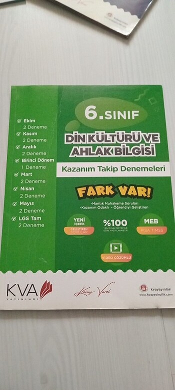 6.sınıf din kültürü deneme hazırlık kitabı 