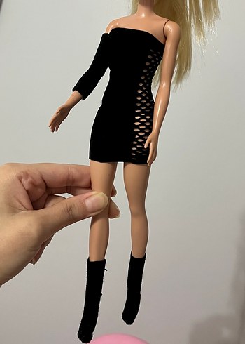 Siyah Mini Barbie Elbisesi - Görsel 2