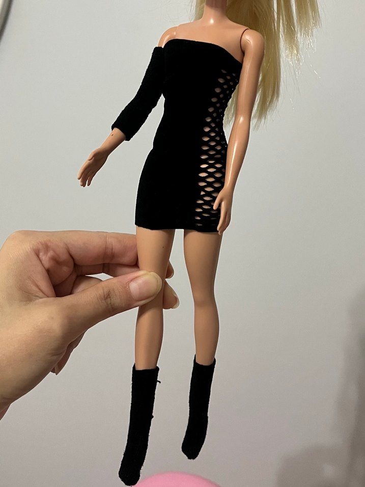 Siyah Mini Barbie Elbisesi - Görsel 2