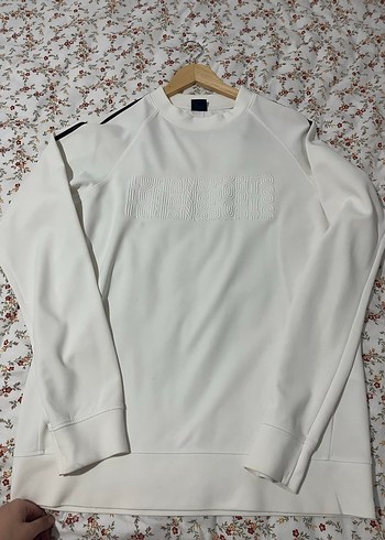 Beyaz Erkek Crew Neck Sweatshirt - Görsel 3