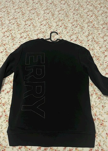Siyah Baskılı Erkek Sweatshirt - Görsel 2