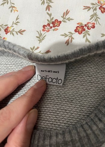 Defacto Gri Erkek Bisiklet Yaka Kazak - Görsel 6