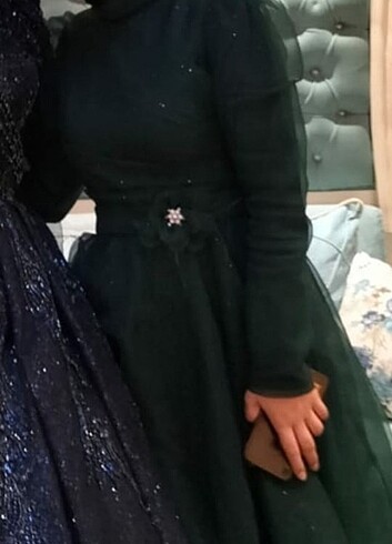 Simli tesettür abiye 
