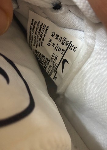 43 Numara Nike Beyaz Bağcıklı  Spor Ayakkabı - Görsel 3