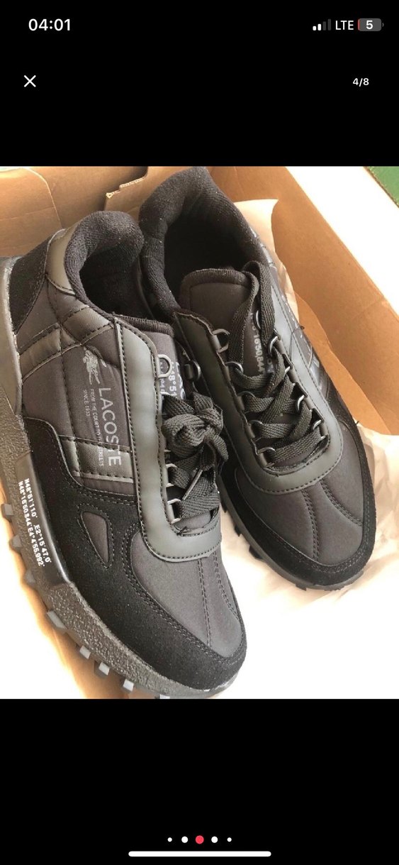 Lacoste Siyah Erkek Spor Ayakkabı - Görsel 4