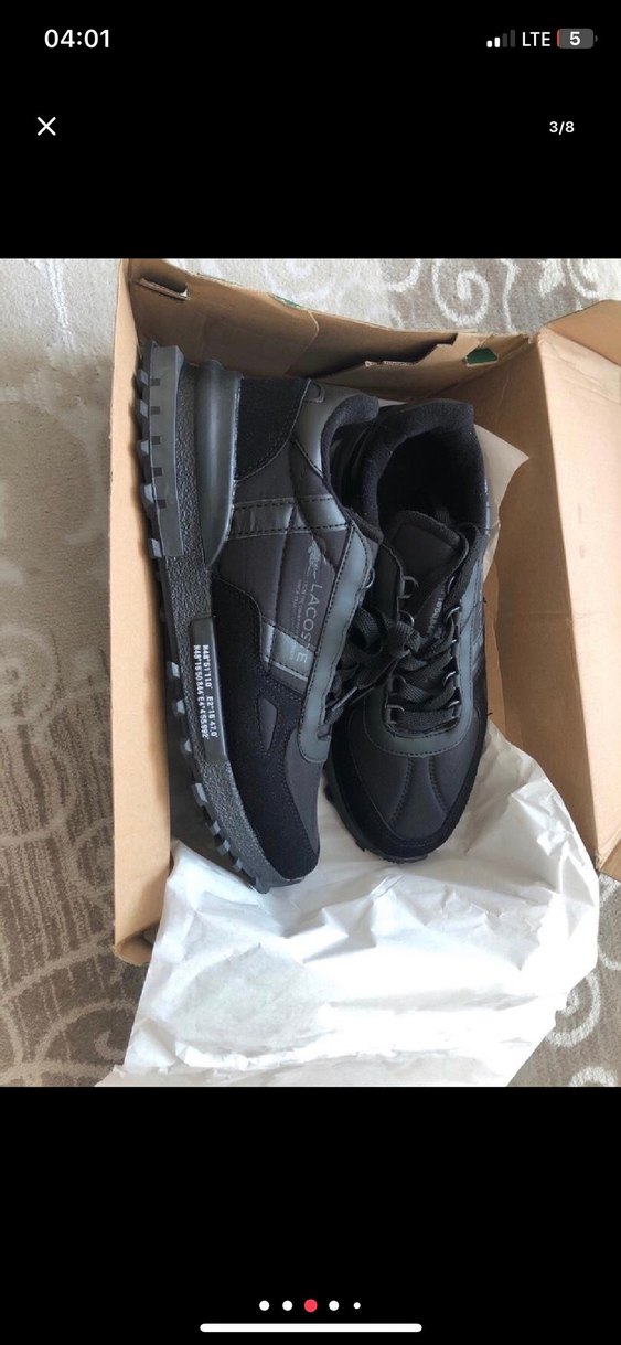 Lacoste Siyah Erkek Spor Ayakkabı - Görsel 3