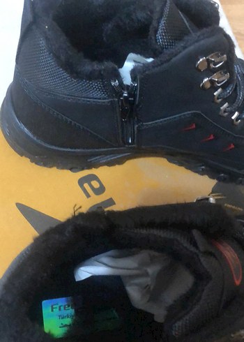 42 Numara Sıfır Siyah Erkek Bağcıklı Kauçuk Bot - Görsel 7