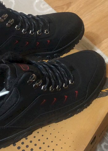 42 Numara Sıfır Siyah Erkek Bağcıklı Kauçuk Bot - Görsel 6