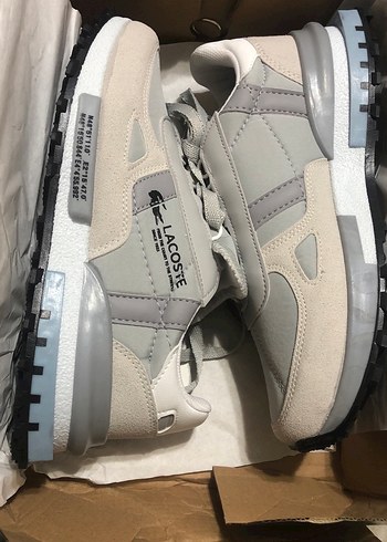 39 Numara Lacoste Gri Erkek Spor Ayakkabı - Görsel 2