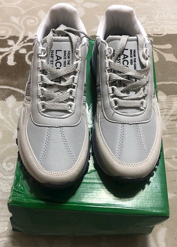 39 Numara Lacoste Gri Erkek Spor Ayakkabı - Görsel 4