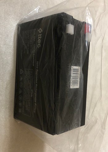 Akülü araba aküsü Ttec 12V 7Ah Şarjlı Akü Siyah - Görsel 3