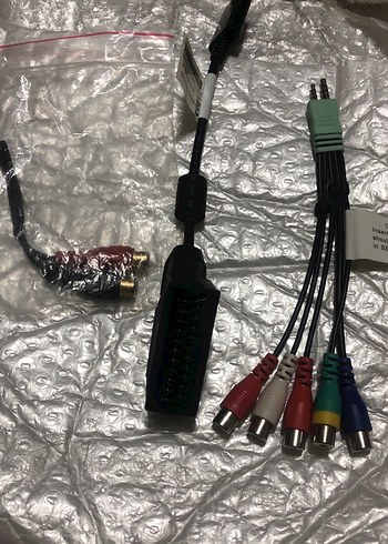 Orjinal Samsung televizyon Çoklu Renkli Kablo Adaptör Seti - Görsel 3