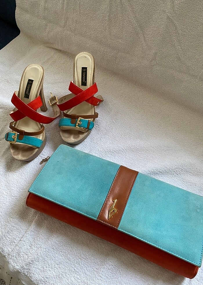 Kadın topuklu ayakkabı&çanta - Görsel 2