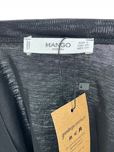 s Beden siyah Renk Mango T-shirt %70 İndirimli.