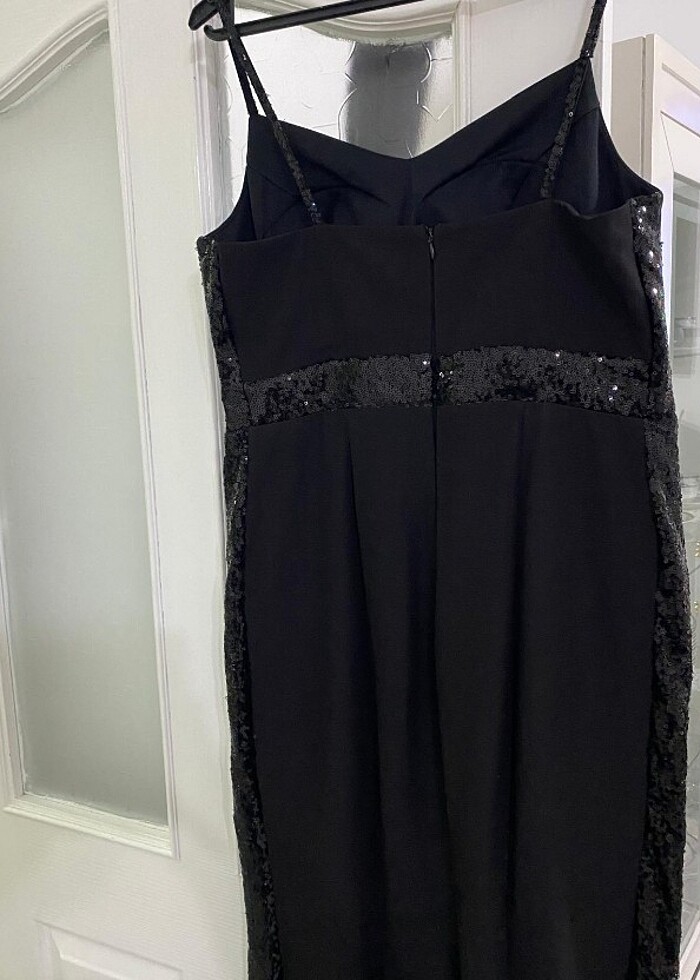 siyah abiye elbise az kullanılmış - Görsel 4