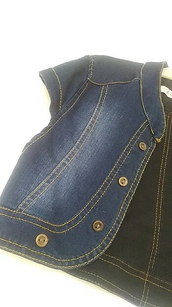 Diğer Mini bolero kot ceket