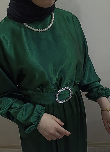 40 Beden yeşil Renk Abiye