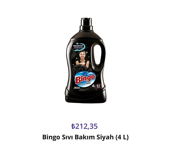 Bingo siyahlar deterjan