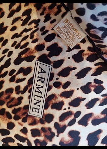 ARMİNE LEOPAR desenli ipek eşarp
