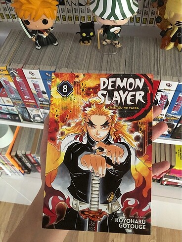Demon Slayer Vol 8 ingilizce manga cizgi roman